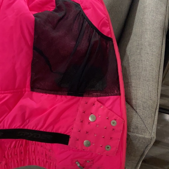 Spyder Girls Snow Jacket Sz 14 - Picture 7 of 9
